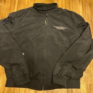 Harley Davidson Men’s Black Bomber Jacket Large